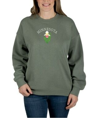 State of Mine Women's Embroidered Flora State Sweatshirt